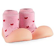 Chameleon Sock booties Heart size 115 - Baby Booties