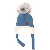 Baby - Smile Ušanka, modrošedá - Children's Hat