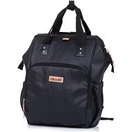 CHIPOLINO Přebalovací taška/batoh Black Leather - Přebalovací taška