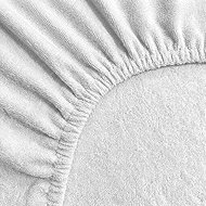 Kaptan Terry Lux crib sheet 60 × 120 cm white - Cot sheet