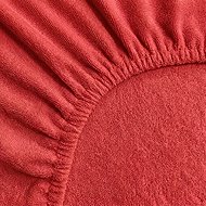 Kaptan Terry Lux crib sheet 60 × 120 cm red - Cot sheet