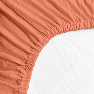 Kaptan Jersey Lux crib sheet 60x120 cm apricot - Cot sheet