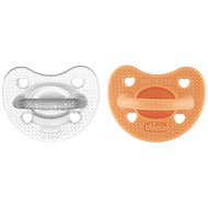 CHICCO Physio Luxe, orange/gray, 6-16 m, 2 pcs - Baby Pacifier