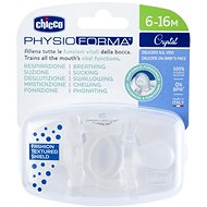 CHICCO Physio Luxe, full silicone, 6-12 m, crystal, 2 pcs - Baby Pacifier