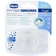 CHICCO Physio Luxe, full silicone, 2-6 m, crystal, 2 pcs - Baby Pacifier