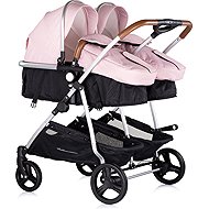 CHIPOLINO Stroller for twins/preemies - Duo Smart Combination Pink Marshmallow - Baby Buggy