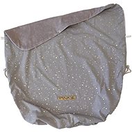 Pinkie-blanket with Shine Gold Grey drawstring - Blanket