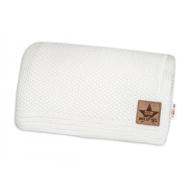 Baby Nellys Knitted blanket BASIC 80 × 90 cm, white - Blanket
