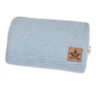 Baby Nellys Knitted blanket BASIC 80 × 90 cm, grey - Blanket
