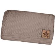 Baby Nellys Knitted blanket BASIC 80 × 90 cm, brown - Blanket