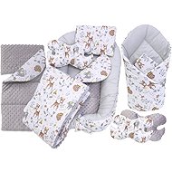 EliNeli Crib Set, 7 Piece Set Forest Animals with Teepee - Baby Health Check Kit