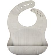 Eeveve Bib Sillicone Silicone Bib - Marble Cloudy Gray - Bib