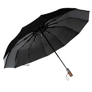 Malatec Folding umbrella, 105 cm, wooden handle, black - Umbrella