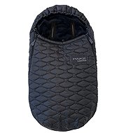Pinkie Superfine black winter down jacket 0-12 months - Stroller Footmuff