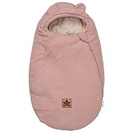 Baby Nellys Warm fuzzy fleece Lamb exclusiv, 85 × 50 cm, powder pink - Stroller Footmuff
