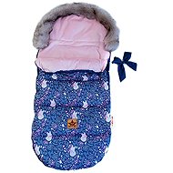 Baby Nellys Premium Maxi Baby Fuzzy Fox, garnet, 110 × 50 cm + sleeve - Stroller Footmuff