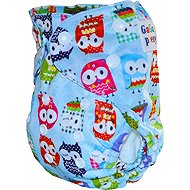 GaGa's Newborn Oversized Panties Owls on Snaps - Nappies