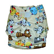 GaGa's Cloth diaper All in One Cats Velcro - Nappies