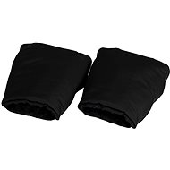 Hajan Split Sleeve Softshell Minky Black - Stroller Hand Muff