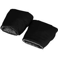Hajan Split Sleeve Softshell Minky Grey - Stroller Hand Muff