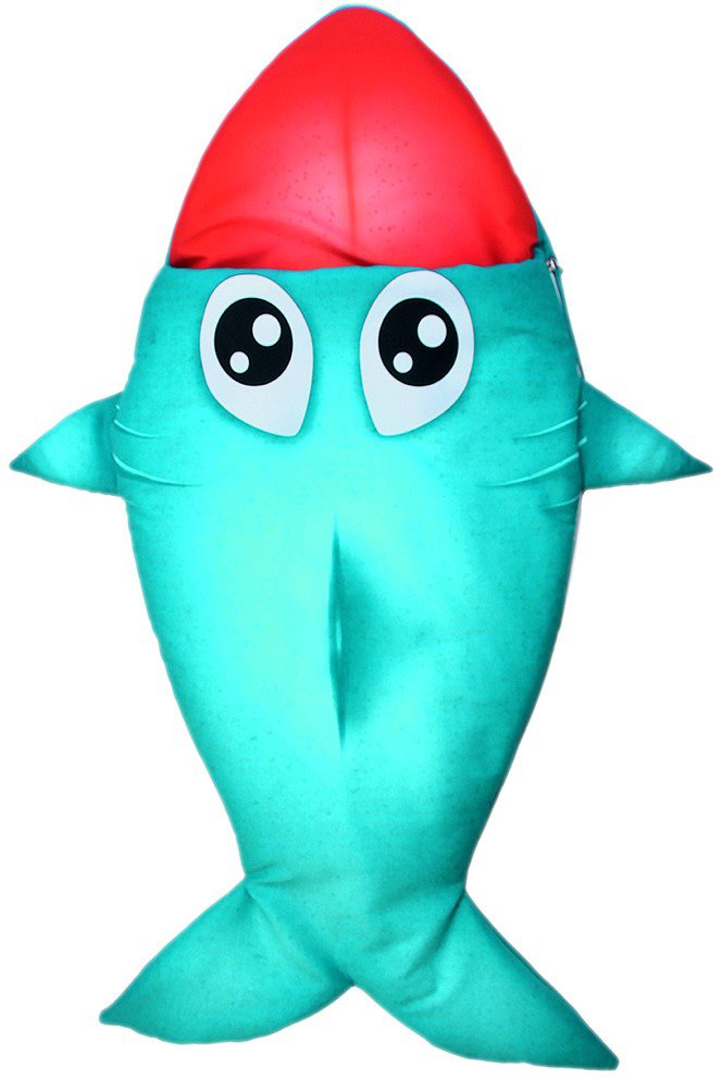 IMPAR Shark sleeping bag - azure - Children's Sleeping Bag