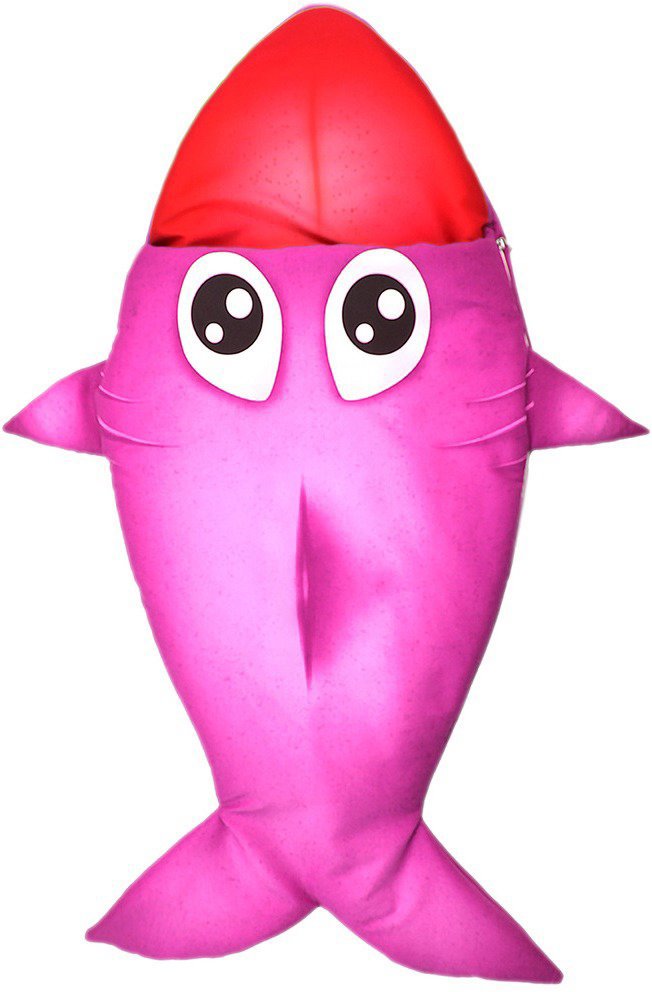 IMPAR Shark sleeping bag - pink - Children's Sleeping Bag