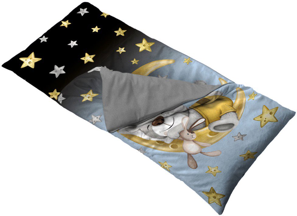 IMPAR Classic sleeping bag - Shh, I'm sleeping - Blue - Children's Sleeping Bag