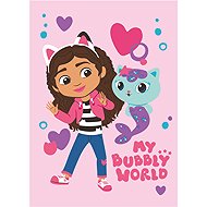Jerry Fabrics Baby fleece blanket Gabbys Dollhouse Bubbly World 100 × 150 cm - Blanket
