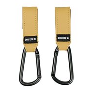 Dooky Buggy Hook Hooks small 2 pcs brown - Carabiner
