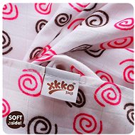 XKKO Bamboo Diapers 70 × 70 - Spirals&Bubbles Magenta Mix 3 pcs - Cloth Nappies