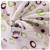 XKKO Bamboo Diapers 70 × 70 - Spirals&Bubbles Lime Mix 3 pcs - Cloth Nappies