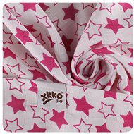 XKKO Bamboo Diapers 70 × 70 - Little Stars Magenta Mix 3 pcs - Cloth Nappies