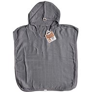 XKKO BMB Bamboo Muslin Poncho Silver - Children's Bath Towel
