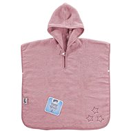 XKKO Organic cotton terry poncho Organic Baby Pink Stars (1,5 - 4 years) - Children's Bath Towel