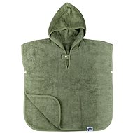 XKKO Organic cotton terry poncho Organic Granite Green (1,5 - 4 years) - Children's Bath Towel
