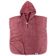 XKKO Organic cotton terry poncho Organic Mesa Rose (1,5 - 4 years) - Children's Bath Towel