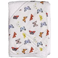 XKKO BMB Bamboo terry hooded towel 90 × 90 Butterflies - Children's Bath Towel