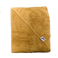 XKKO Organic BIO cotton terry hooded towel 90 × 90 Honey Mustard - Children's Bath Towel