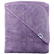 XKKO Organic BIO cotton terry hooded towel 90 × 90 Lavender Aura - Children's Bath Towel