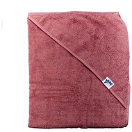 XKKO Organic BIO cotton terry hooded towel 90 × 90 Mesa Rose - Children's Bath Towel