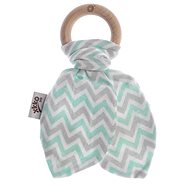 XKKO BMB Tickets - Chevron Mint - Baby Teether