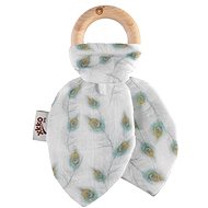 XKKO BMB Tickets Digi - Peacock Feathers - Baby Teether