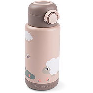 Done by Deer Tiny Farm Insulated Bottle, Pink, 340ml - Children's Water Bottle