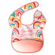 Tiny Twinkle Bib with silicone pocket and ruffles Shine Bright - Bib
