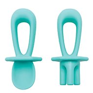 Tiny Twinkle Training Spoon and Fork Mint - Children's Cutlery