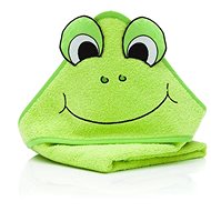 Osuška s kapucí Frog 75 × 75 cm - Children's Bath Towel