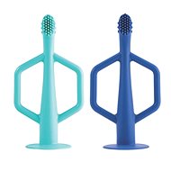 Tiny Twinkle Mint/Indigo silicone toothbrush set 2 pcs - Toothbrush