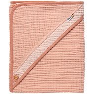 Bébé-jou Mušelínový ručník s kapucí Pure Cotton Pink - Children's Bath Towel
