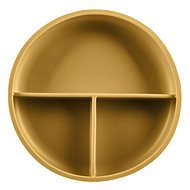 Zopa Divided plate with suction cup Mustard Yellow - Children's Plate