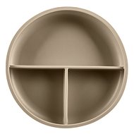 Zopa Divided plate with suction cup Sand Beige - Children's Plate